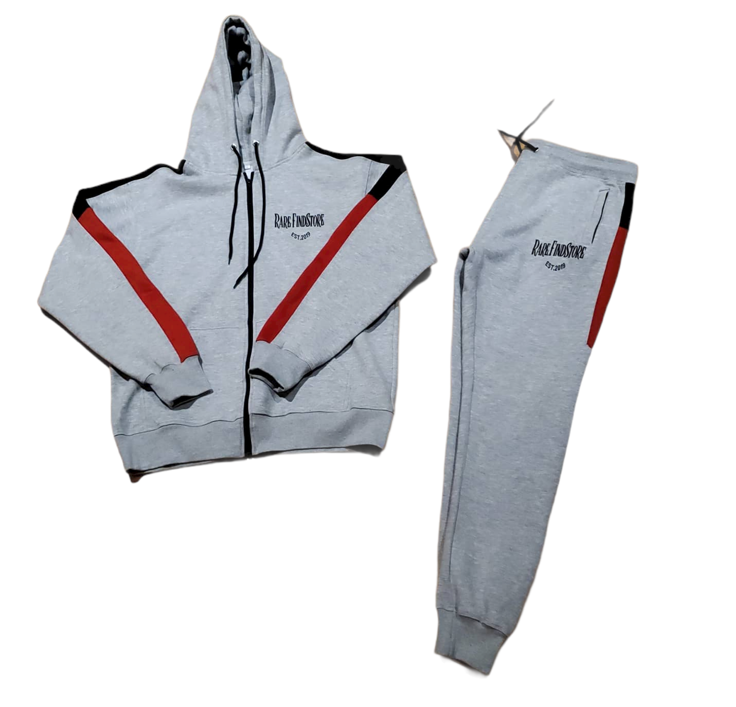 Rare Find Store Men s Grey Red and Black Jogging Suit XXL